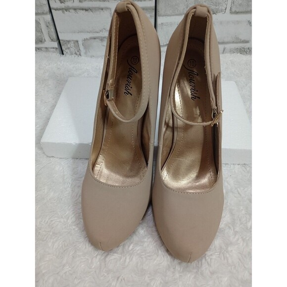 Flourish nude Pumps Ankle Strap  Heels Size 10 - Picture 4 of 9